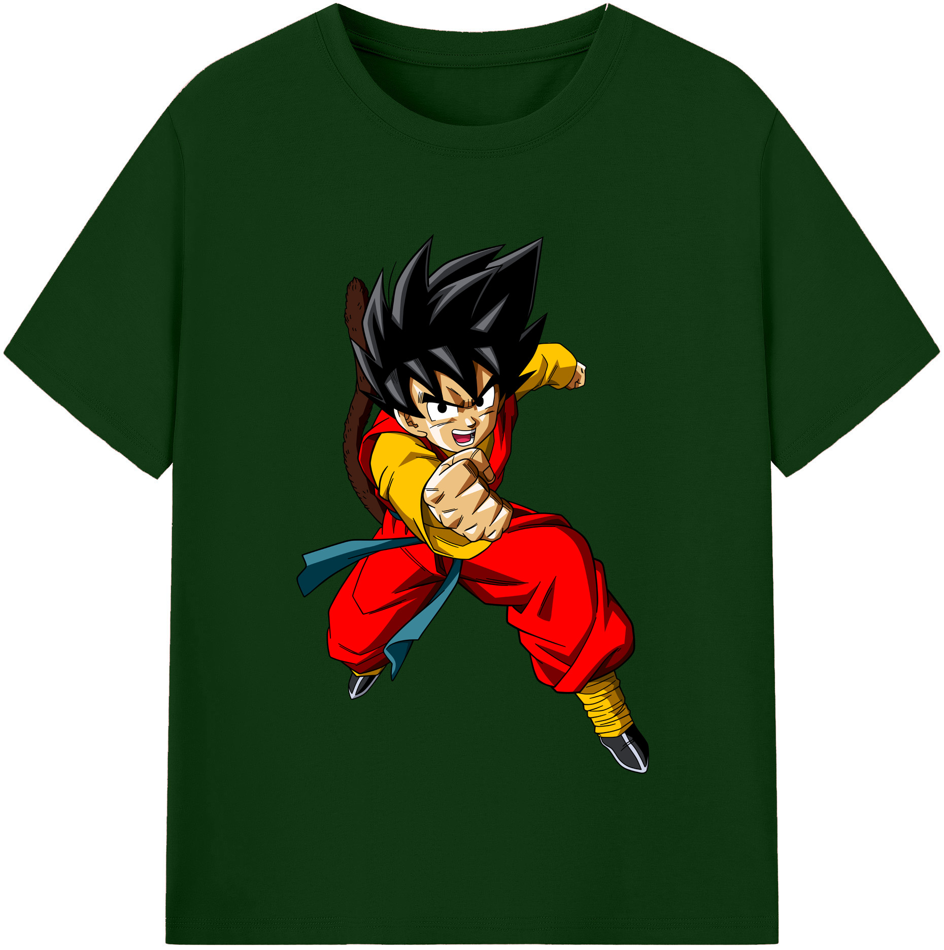 （画像用） ドラゴンボール 孫悟空（そん ごくう）Son Goku カカロット DRAGON BALL Kakarotto 綿100％半袖Tシャツ（フロントプリント）